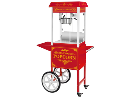 Popcorn machine met onderstel