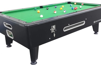 Pooltafel met muntinworp