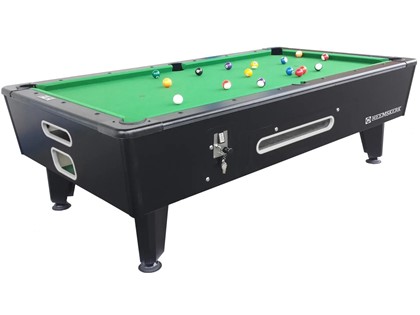 Pooltafel met muntinworp